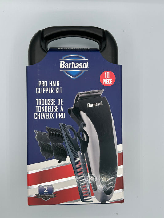 Barbasol 10 piece Pro Hair Clipper Set