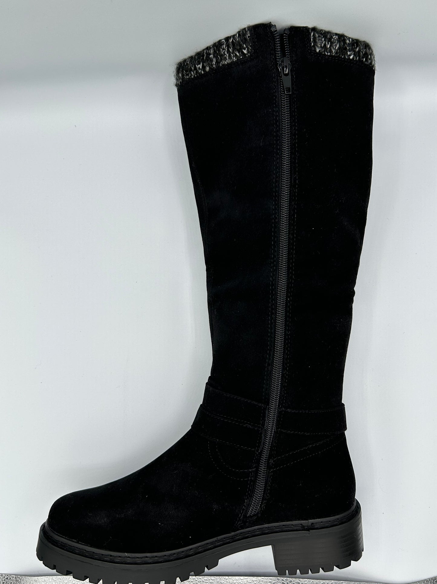 Black Flat Bottom Boot