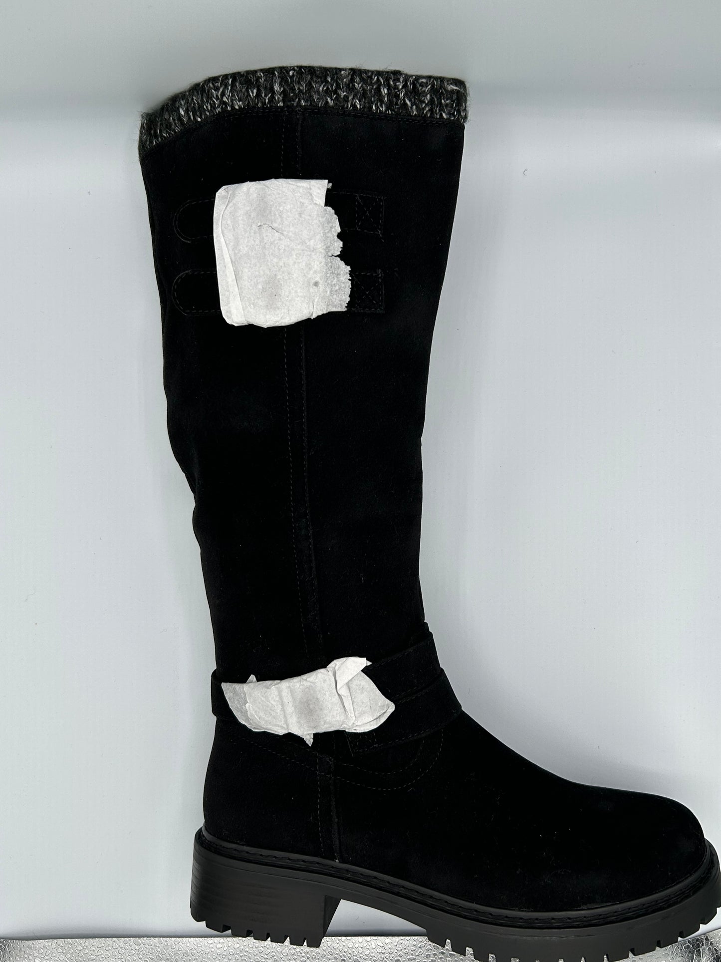 Black Flat Bottom Boot