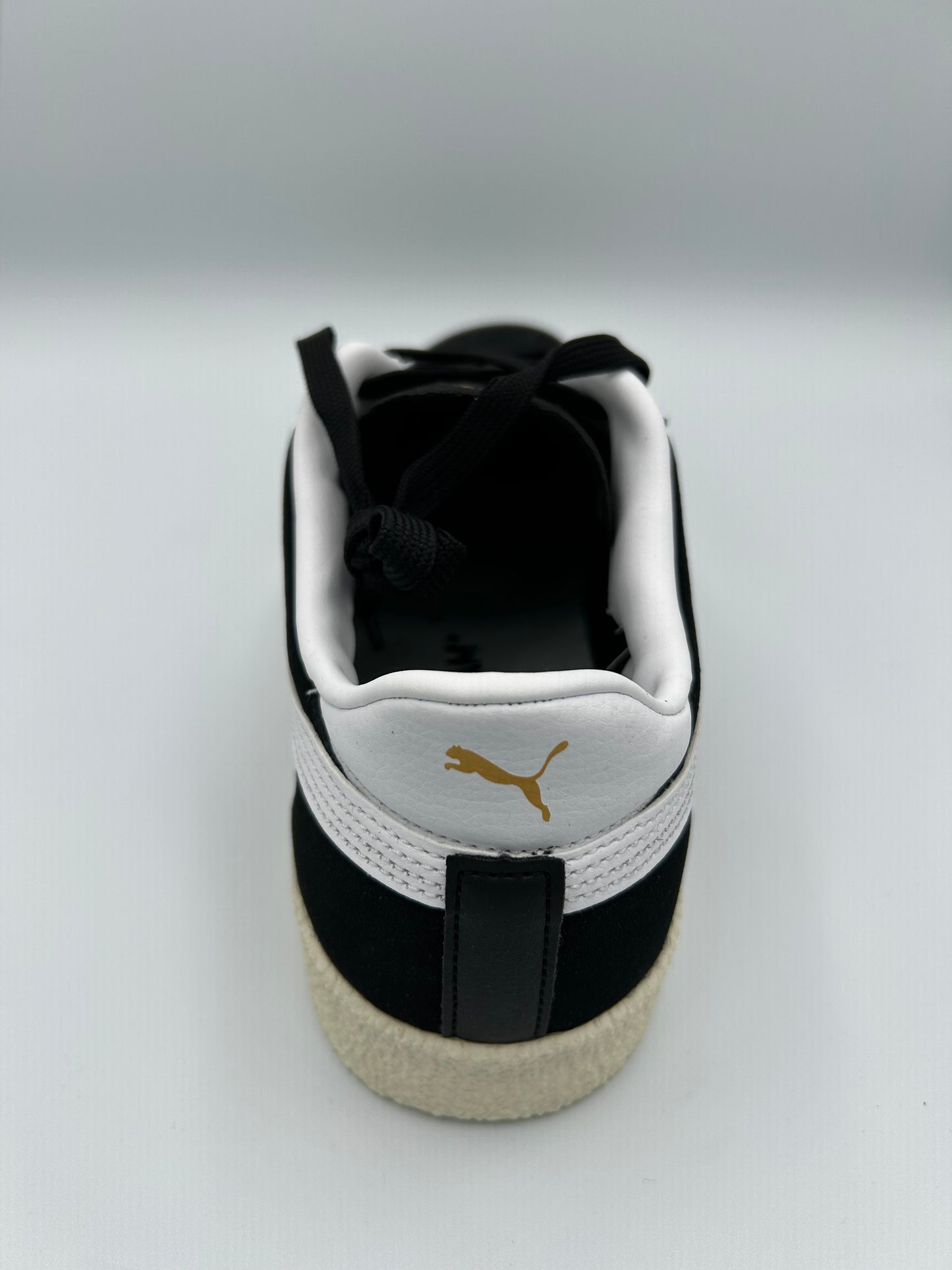 Puma Iconic suede look black white and gold