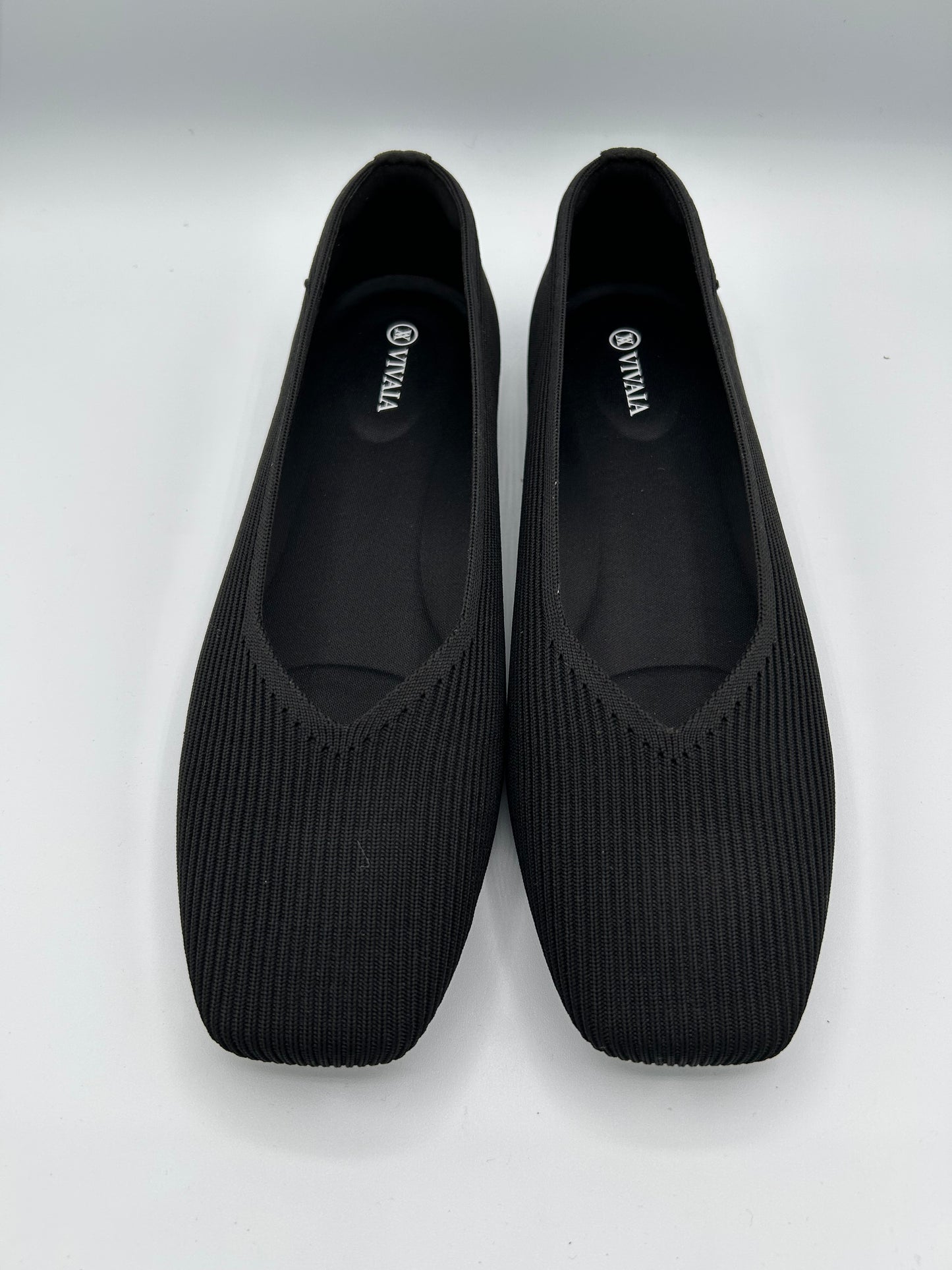 Black Vivaia flats