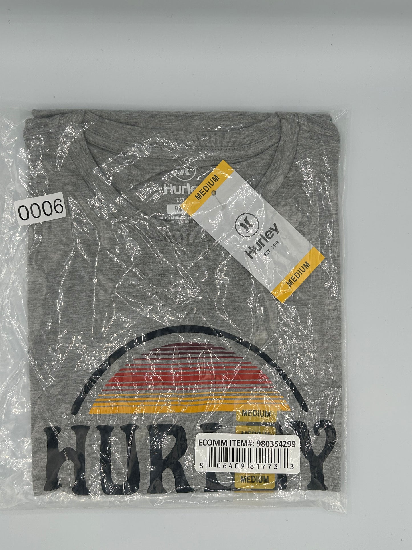 Hurley's branded short sleeve t-shirt