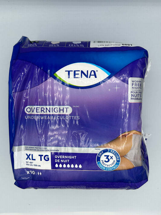 Tena overnight underwear